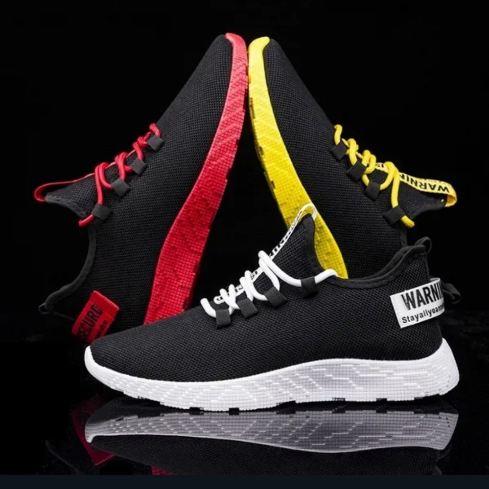 New Fashion black and red tennis shoes